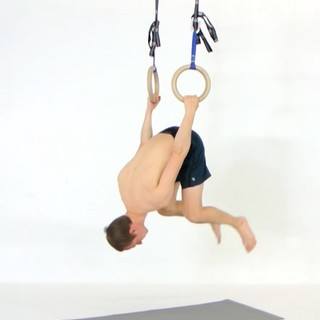 Standing german hang to tuck Inverted hang