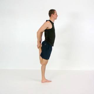Standing quad stretch