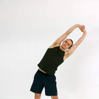 Standing side bend arms up