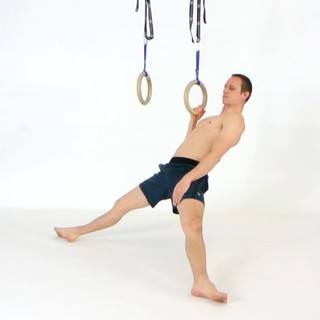 Straddle one-arm row