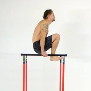 Support knees to chest