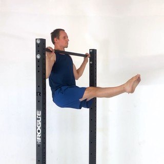 Wide L-sit pullup