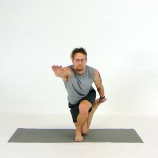 Curtsy shrimp squat