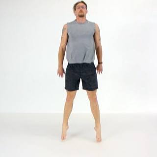 Jumping half squat