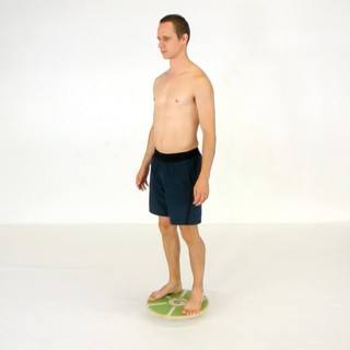 Wobble board stand