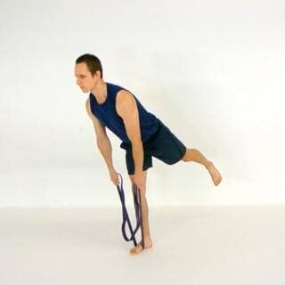Banded single-leg deadlift