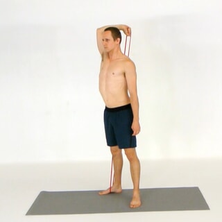 Band overhead triceps extension
