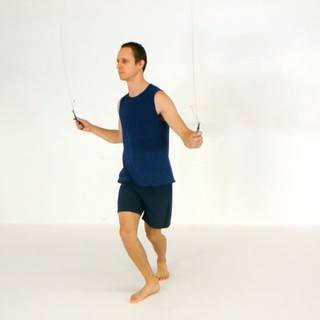 Jump rope feet criss-cross
