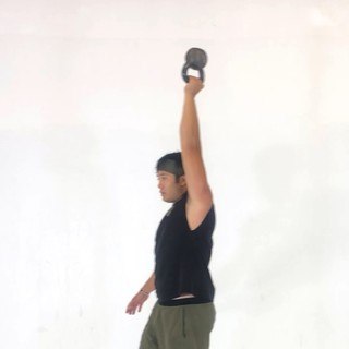 Inverted kettlebell carry