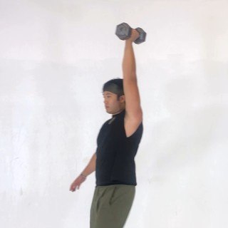 Dumbbell overhead carry