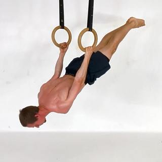 Back lever lean 45°