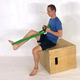 Banded leg press