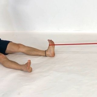 Seated ankle pull