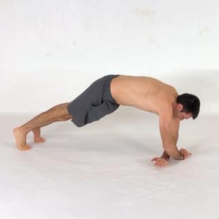 Cross arm pushup