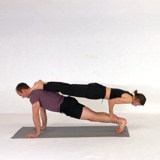 Double plank fly pushup