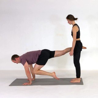 Wheelbarrow knee to elbow