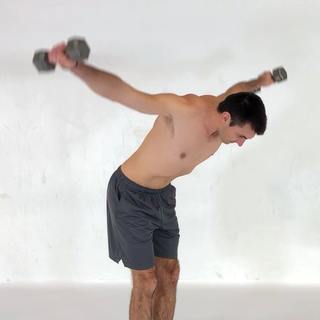 Standing rear delt fly