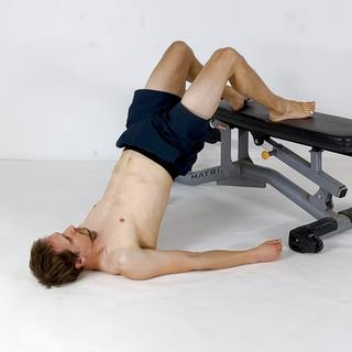Elevated glute bridge