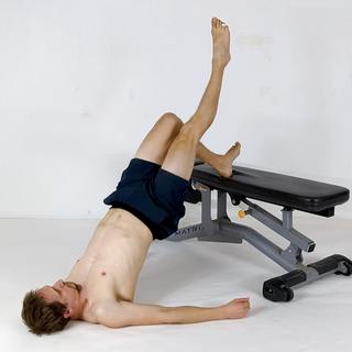 One-leg elevated glute bridge