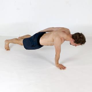 One-arm scapular pushup
