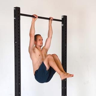 Advanced hanging knee raise