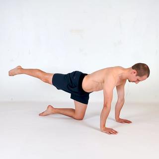 Straight leg donkey kick