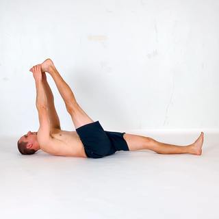 Supine one-leg fold