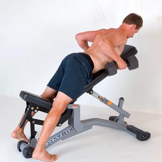 Lying incline dumbbell row
