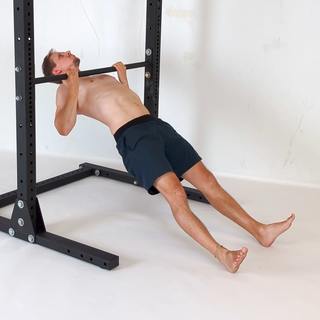 Supinated grip horizontal row