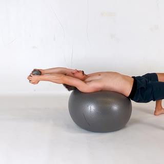 Stability ball weight pullover