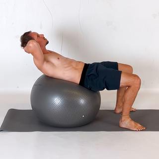 Stability ball crunch