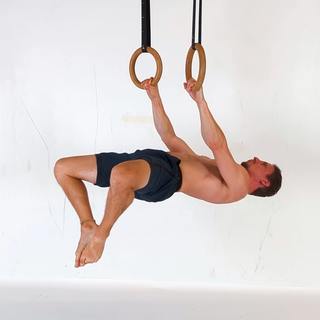Half-straddle front lever