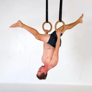 Inverted front splits