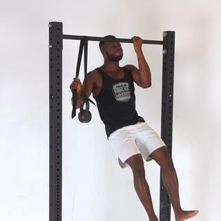 Counterweight partial one-arm chinup