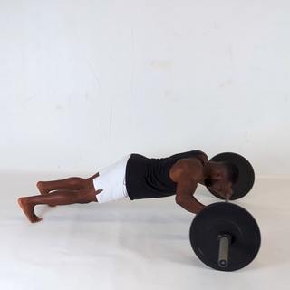 Ab rollout pushup