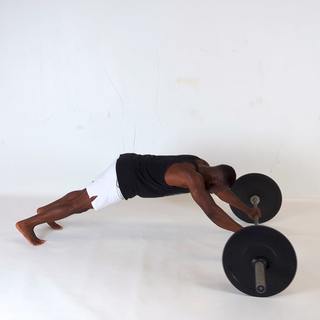 Barbell ab rollout