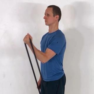 Band one-arm biceps curl