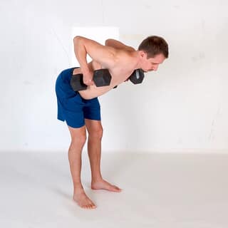 Dumbbell bent-over row