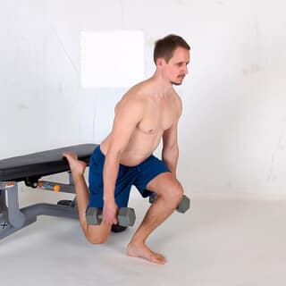 Weighted bulgarian split squat