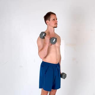Dumbbell alternate hammer curl