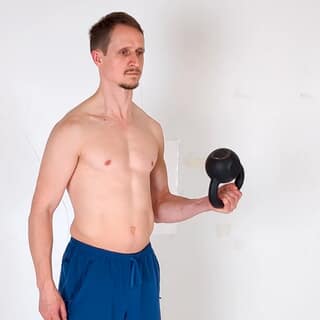 Kettlebell forearm supination