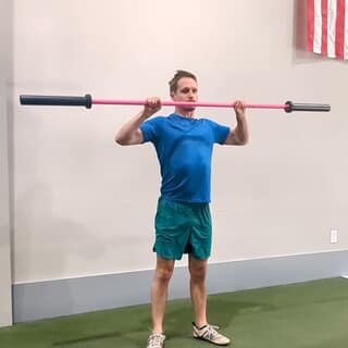 Barbell cuban press