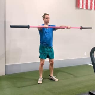 Barbell front raise
