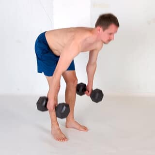 Dumbbell deadlift