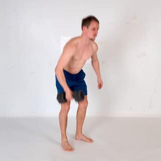 Single dumbbell clean