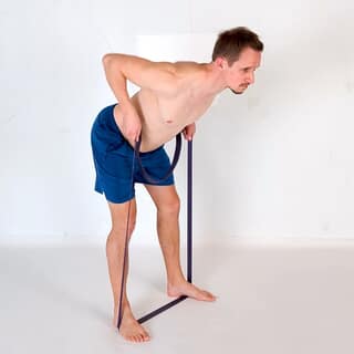 Banded bent-over row