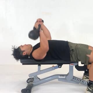 Kettlebell bench press