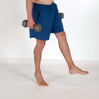 Weighted single leg calf raise