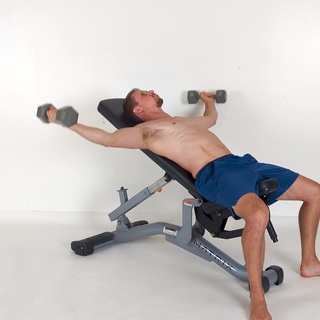 Incline dumbbell chest fly