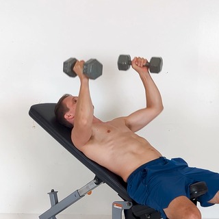 Incline dumbbell bench press